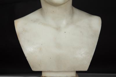Grand Tour Italian Antique Marble Bust Sculpture Young Caesar Augustus 
