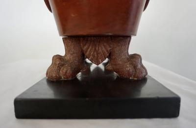 Grand Tour Rosso Antico Marble Model of a Roman Labrum or Bath