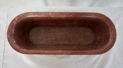 Grand Tour Rosso Antico Marble Model of a Roman Labrum or Bath