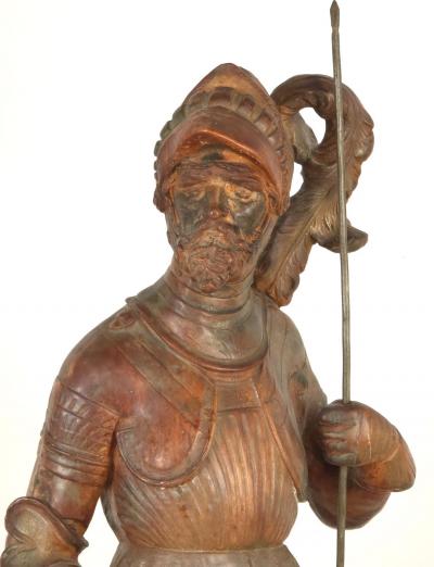 Grand Tour Terracotta Statue of an Armored Knight