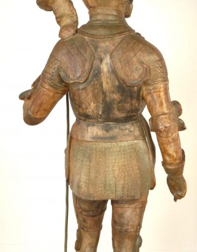 Grand Tour Terracotta Statue of an Armored Knight