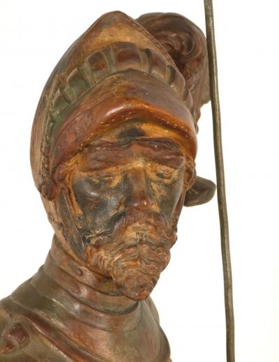 Grand Tour Terracotta Statue of an Armored Knight