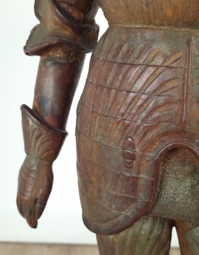 Grand Tour Terracotta Statue of an Armored Knight