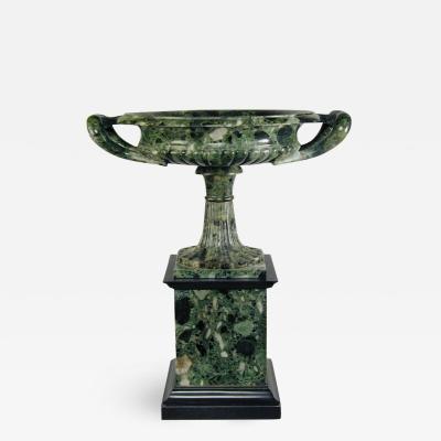 Grand tour verde antico marble tazza 