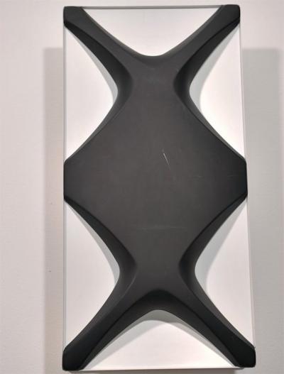 Graphic Black and White Oyster German Wall Sconces