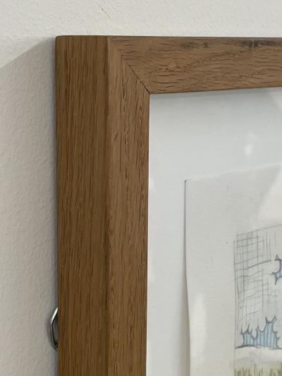 Graphite and Watercolor on Canvas by Danish Artist Peter Land