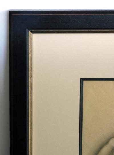 Graphite on paper two artist studies of hands and extended foot