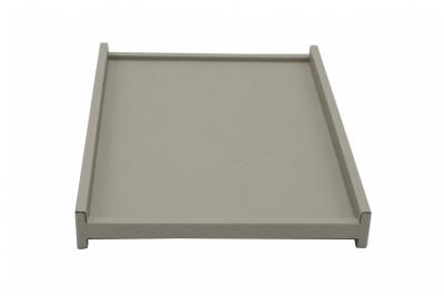 Gray Leather Valley Tray