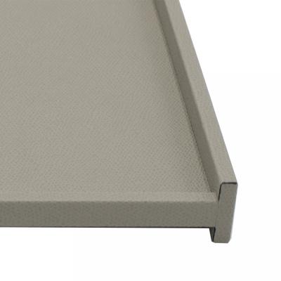 Gray Leather Valley Tray