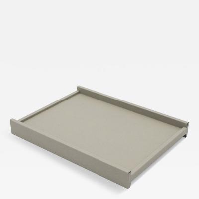 Gray Leather Valley Tray