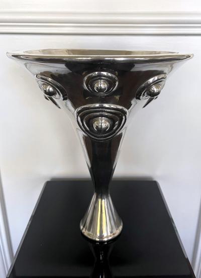 Graziella Laffi Large and Stunning Sculptural Silver Vessel Graziella Laffi