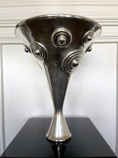 Graziella Laffi Large and Stunning Sculptural Silver Vessel Graziella Laffi