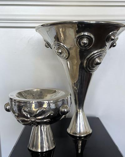 Graziella Laffi Large and Stunning Sculptural Silver Vessel Graziella Laffi