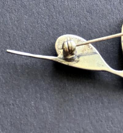 Graziella Laffi Sculptural Sterling Silver Brooch by Graziella Laffi