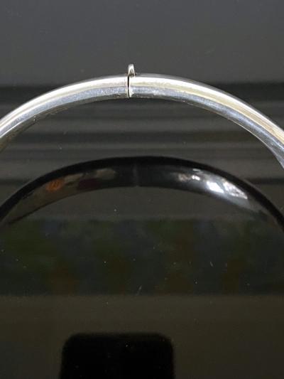 Graziella Laffi Sculptural Sterling Silver Choker Necklace by Graziella Laffi