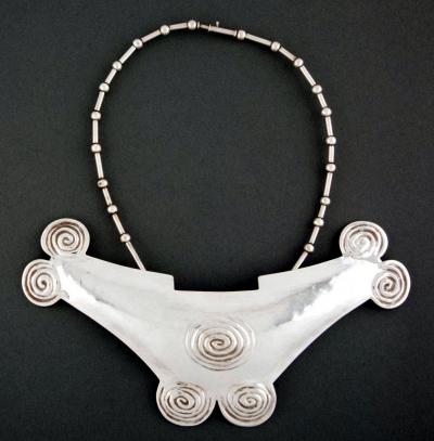 Graziella Laffi Sterling Silver Necklace with Large Pendant Graziella Laffi