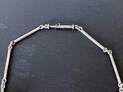 Graziella Laffi Vintage Sculptural Silver Necklace by Graziella Laffi