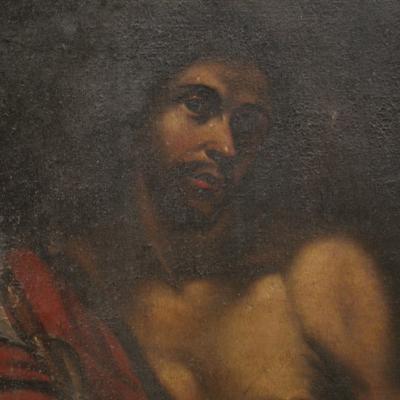 Great 17th century Italian painting Saint John the Baptist