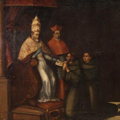 Great 17th century painting Innocent III confirms the Franciscan Rule