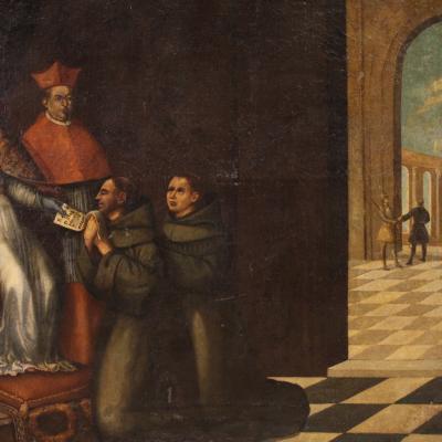 Great 17th century painting Innocent III confirms the Franciscan Rule