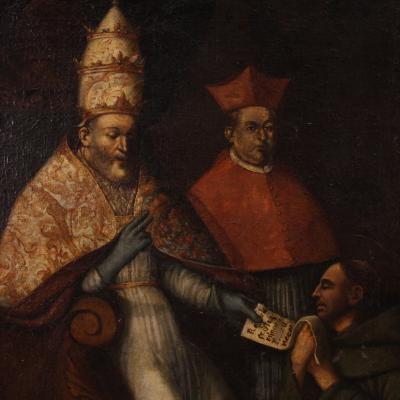 Great 17th century painting Innocent III confirms the Franciscan Rule