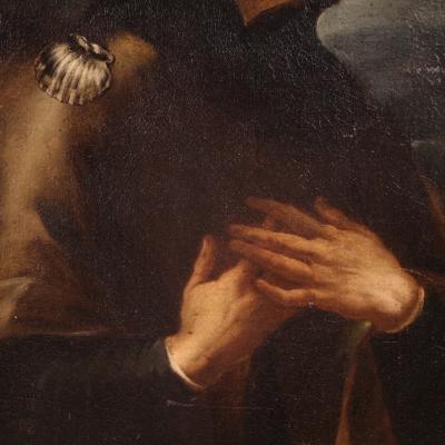 Great 17th century religious painting Saint Roch