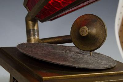 Great 1940s Hand Formed Victrola Lamp