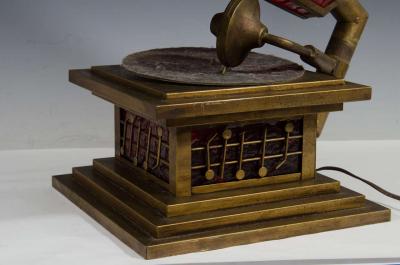 Great 1940s Hand Formed Victrola Lamp