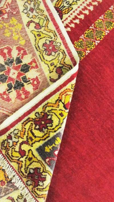 Great Antique Anatolian Oushak Prayer Rug