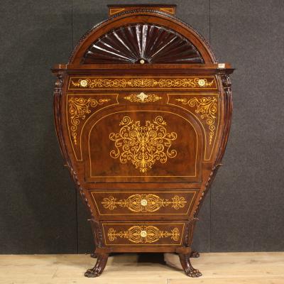 Great Austrian Biedermeier style inlaid secretaire
