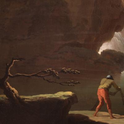 Great Italian landscape painting from 18th century