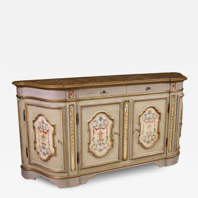 Great lacquered and painted Venetian sideboard from the 20th century
