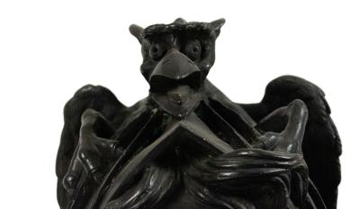 Grecian Bronze Military Woman Figure