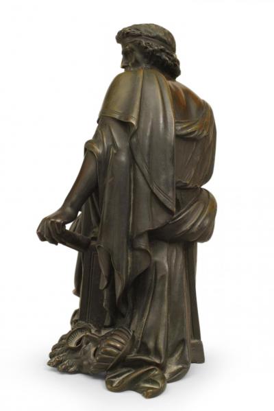 Grecian Seated Toga Man