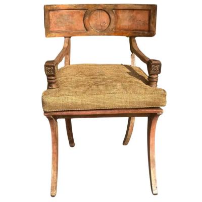 Greco Roman Egyptian Style Klismos Chair Cleopatra Movie Set