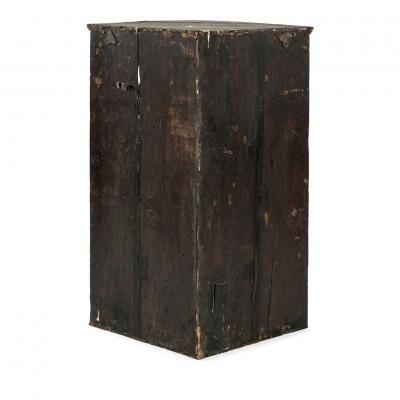 Green Chinoiserie George III Hanging Corner Cupboard