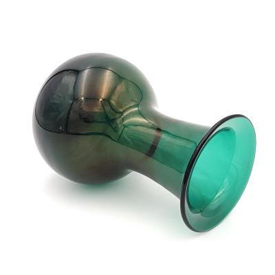 Green Glass Vase Italy circa 1960