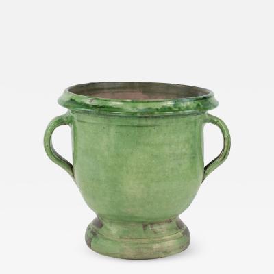 Green Glazed Castelnaudary Planter