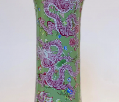 Green Glazed Porcelain Lamps