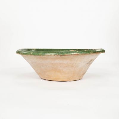 Green Glazed Terracotta Bowl