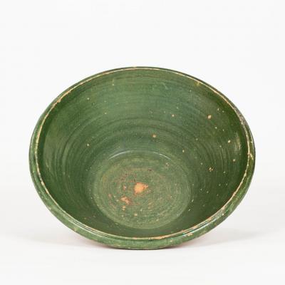 Green Glazed Terracotta Bowl