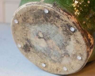 Green Glazed Terracotta Jug Late 19th Early 20th Century