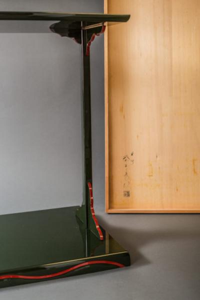 Green Lacquer Side Table