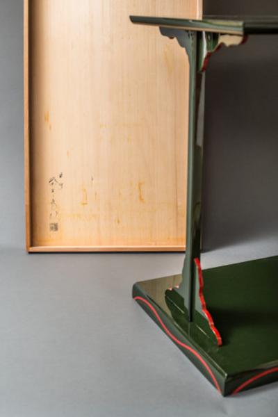 Green Lacquer Side Table