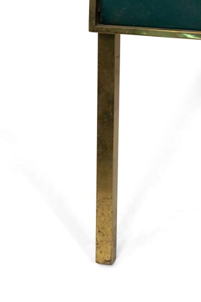 Green Leather Bulletin Board with Stand