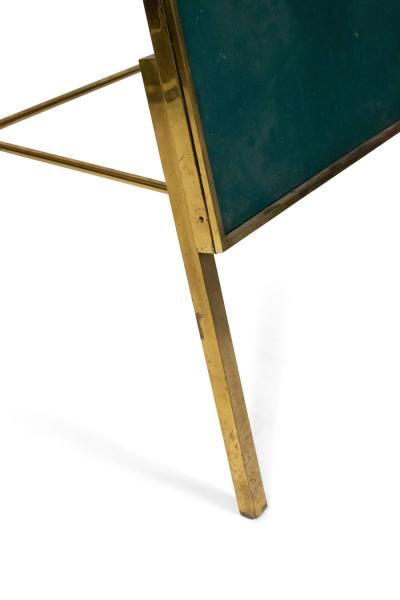 Green Leather Bulletin Board with Stand