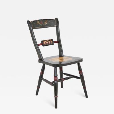 Green Painted Christmas Chair
