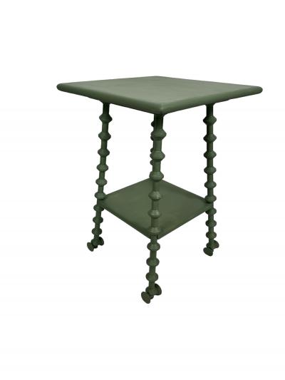 Green Painted Spool Table