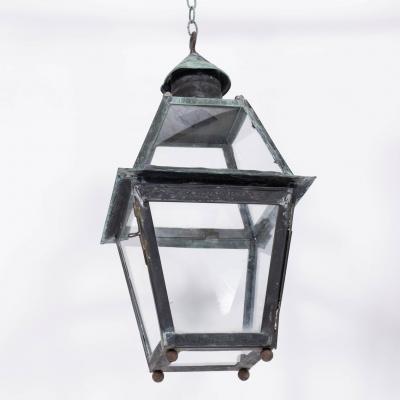Green Verdigris French Copper Lantern