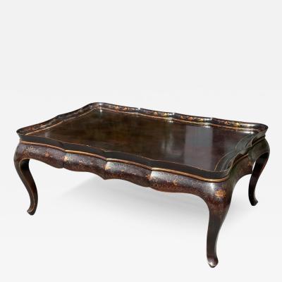 Gregorius Pineo Gregorius Pineo Chinoiserie Black Gold Cocktail Coffee Table